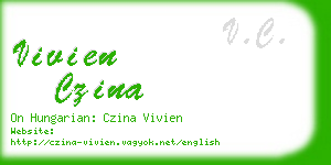 vivien czina business card